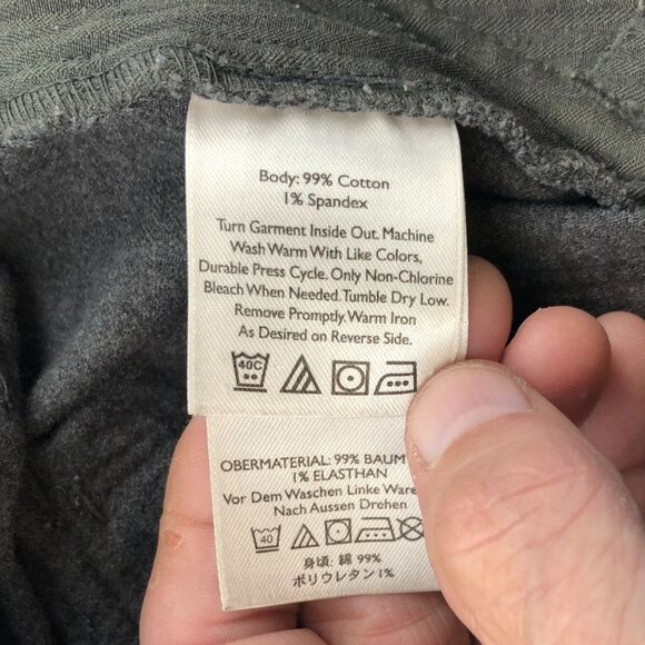 Vintage Eddie Bauer Womens Cargo Pants Size 10 Gray Stretch Tapered Leg Outdoors - Picture 15 of 16